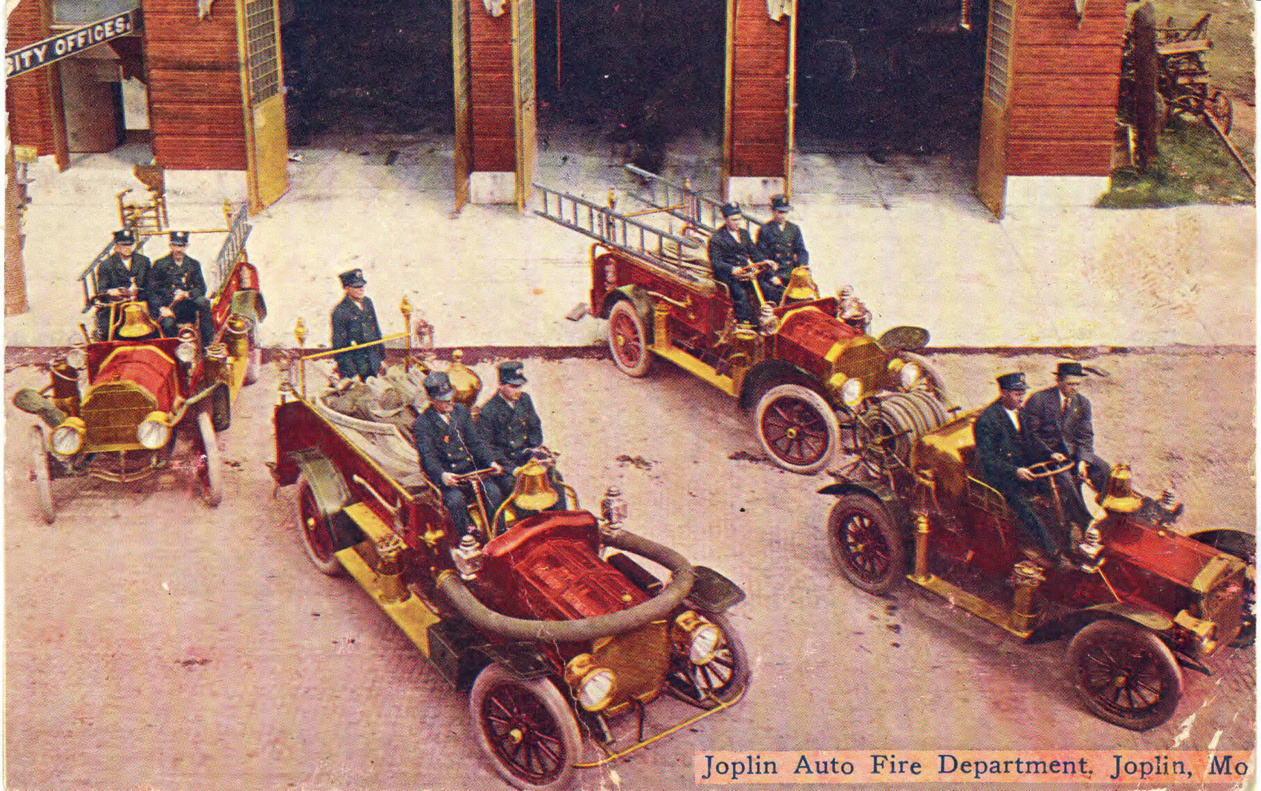 091821 Joplin Fire Department 1910 postcard